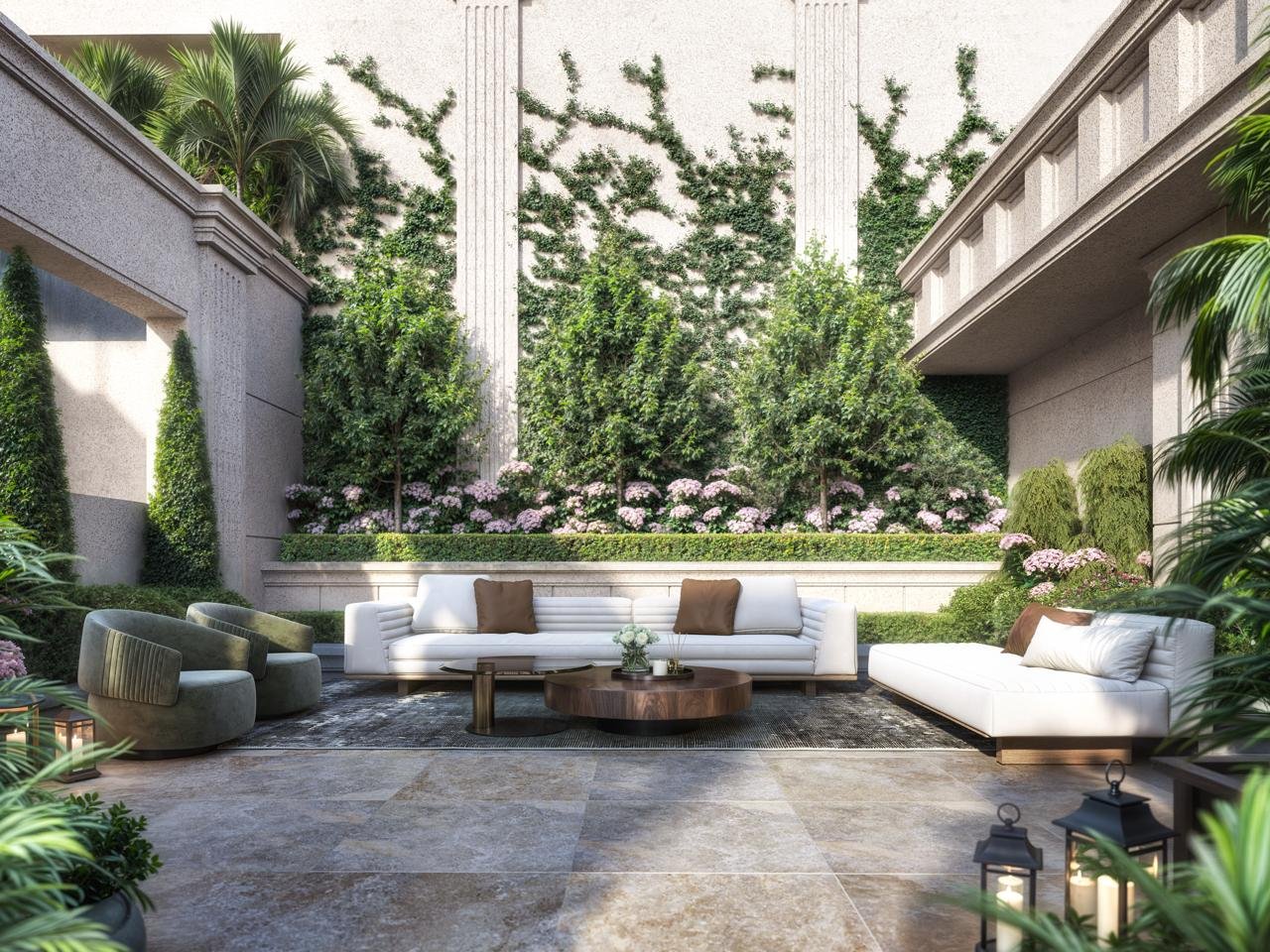 Hephé Palace sky garden