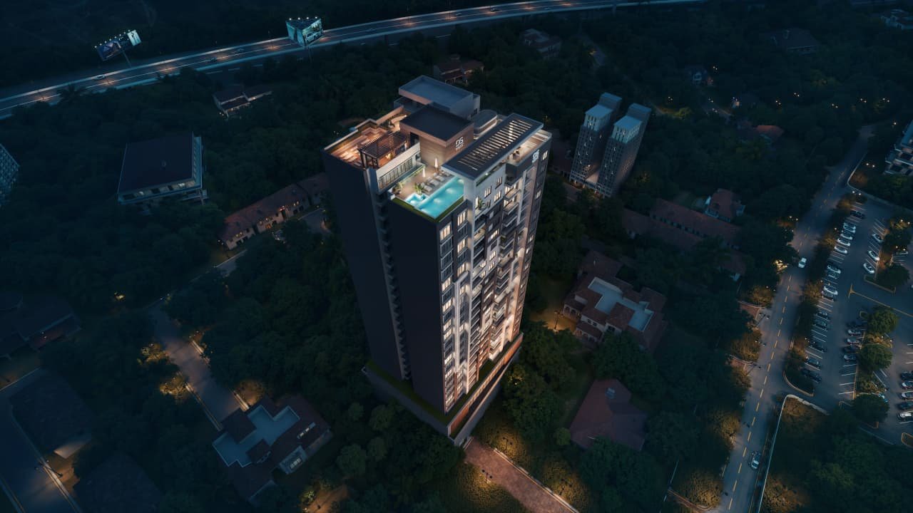 DG West Executive Residences - Aerial View