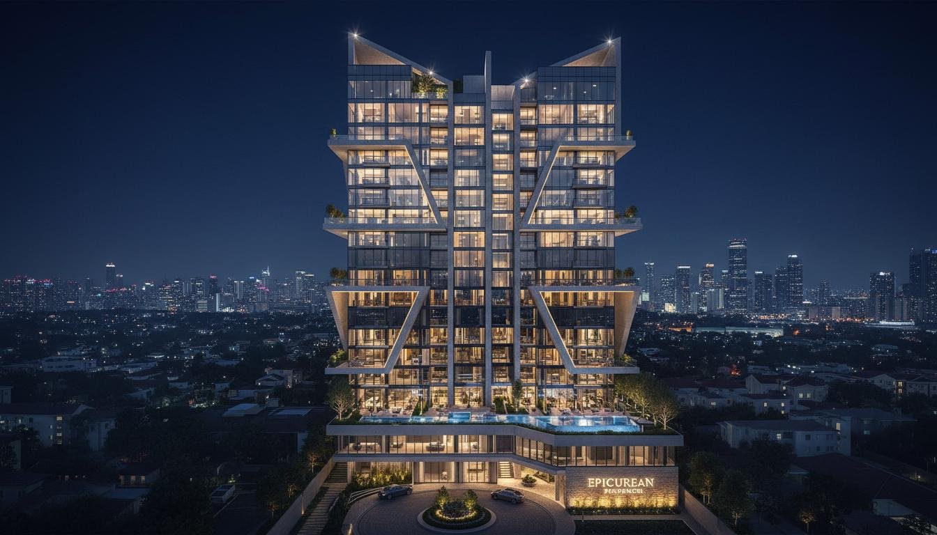 Luxury hotel rooftop